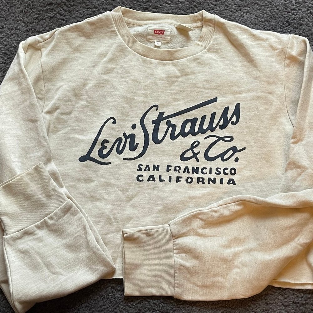 VINTAGE LEVI STRAUSS CROPPED SWEATSHIRT